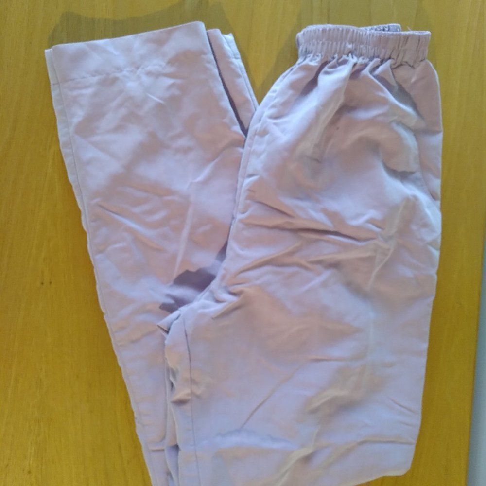 Vintage Irridescent Pink Sweat Pants Polyester